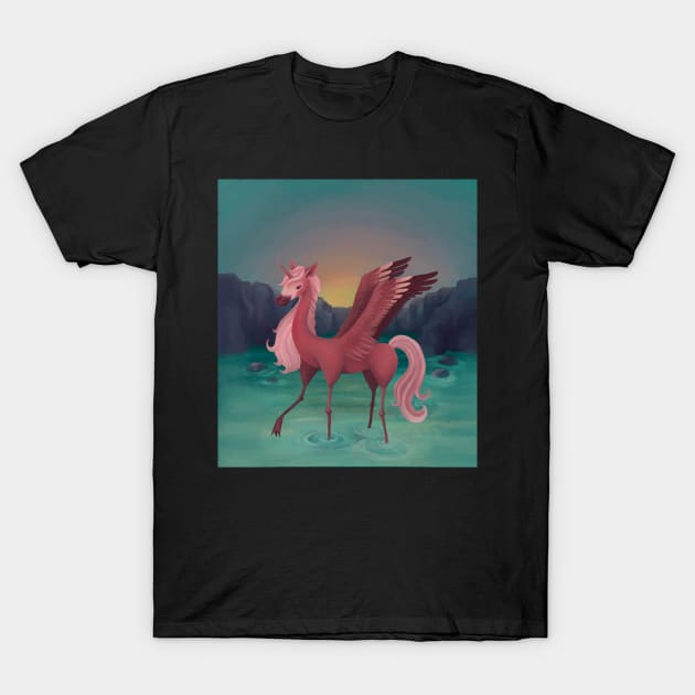 Flaminicorn T-Shirt by AliceQuinn